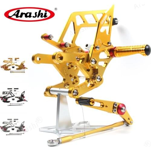 Arashi MT10 FZ10 2016 2017 2018 2019 CNC Adjustable Footrest Rearset Footrest Foot Rest For YAMAHA MT 10 FZ 10 Aluminmum