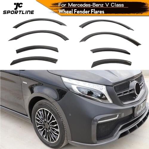 Auto Car Wheel Arch Fender Guard Protector Flares for Mercedes-Benz V Class 2015 2016 2017 2018 2019 Wheel Arch Cover Trim