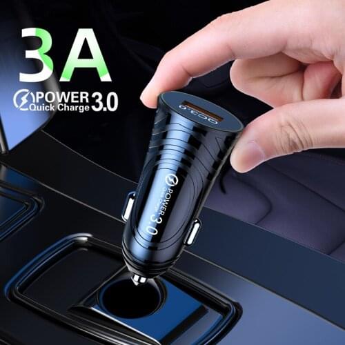 3A USB Car Charger Quick Charge 3.0 Charging Adapter For iPhone Samsung Huawei Xiaomi Car Mobile Phone Fast USB Charger in Car