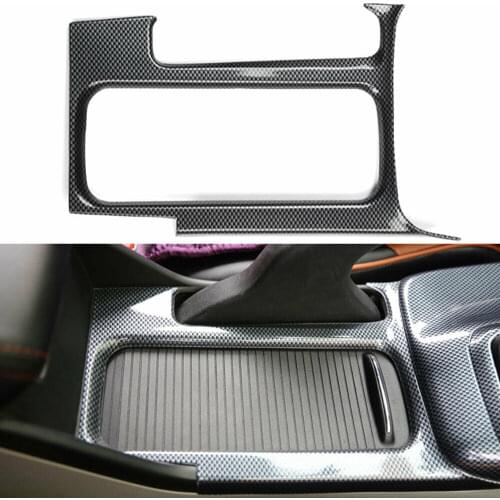 For Honda Civic 9th 2012-2014 Carbon Fiber Style ABS Car Water Cup Holder Cover Trim