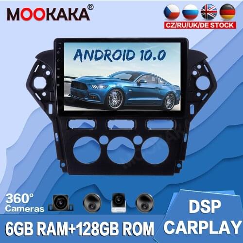 For Ford Mondeo MK4 2011-2013 Android 10.0 128G Car Multimedia Player Radio GPS Navigation Auto Stereo Recorder Head Unit Audio