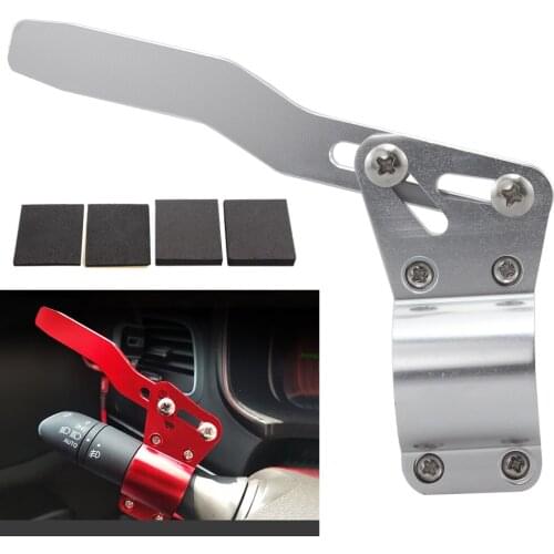 Car Turn Signal Lever Extender Steering Wheel Adjustment Turn Rod Position Up Kit Silver Accessories For Audi Suzuki BMW Honda