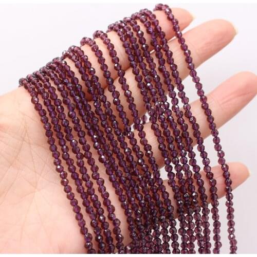 Natural Stone Bead Round Purple Quartzs Small Hole Beads Suitable for DIY Fashion bracelet necklace Accessories 3mm