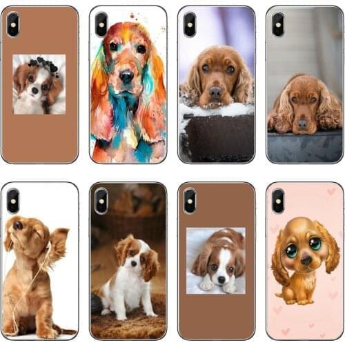 Cocker Spaniel Dog Accessories Phone Case For Huawei P40 P30 P20 Pro P10 P9 Lite Y5 Y6 Y7 Y9 P Smart Plus 2018 2019