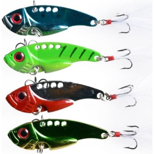 HENGJIA 1PC 12g 5.5cm Metal Spoon Fishing Lure Crankbait Bass Crank Bait VIB Bait Lead Fish Crankbait