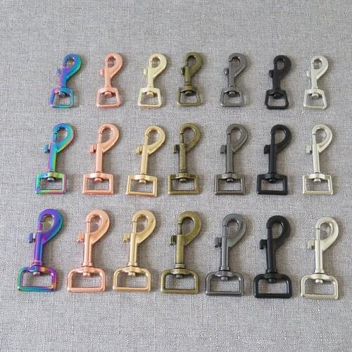 1 Pcs 15mm 20mm 25mm Metal Buckle Carabiner DIY Bag Dog Leash Leads Belt Strap Clip Lobster Clasps Sewing Accessory Hardware