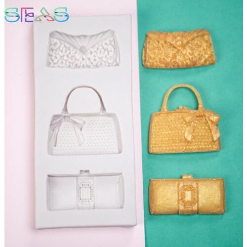 Fashion Ladies Bag Silicone Mold DIY Party Cake Decorating Tools Festival Candy Clay Chocolate Fondant Cake Decorating Tools
