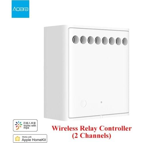 Aqara Relay Two-way Control Module Wireless Zigbee Relay Controller 2 channels Smart Light Control Switch Work For Mi home app