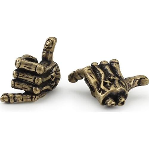 Outdoor Good Finger Paracord Beads Thumb Brass Knife Beads Umbrella Rope Bead