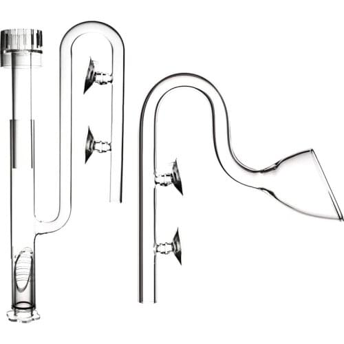 Aquarium Glass Kit with Deoiling Film Inflow and Horn Outflow for Fish Tank Filter Tube 13mm Set for 12/16mm