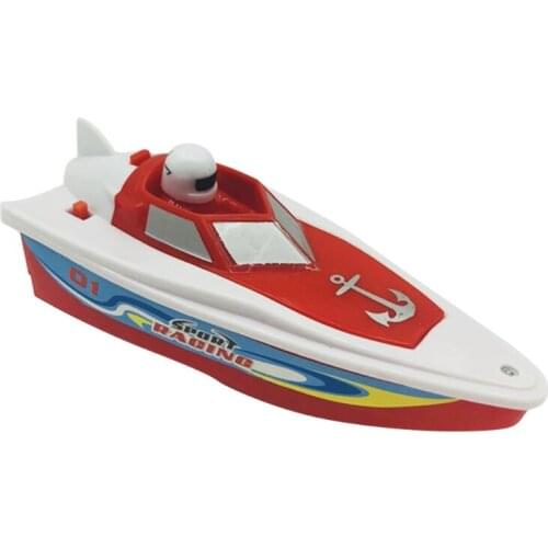 Model Kit Toy Yacht Toy Baby Plastic Toy Yacht Mini Speedboat Model Toy Play Bath Boat Toy Toy Floating Mini Speedboat T