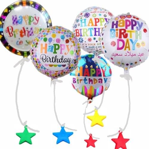 Happy Birthday balloon helium inflatable, with Pendant party supplies Kids toys party favors