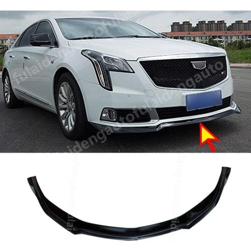 For Cadillac XTS 2018-2019 New Front Bumper Splitter Lip Spoiler Protector Chin Guard Strips Refit Car styling