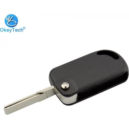 OkeyTech for VW Key Shell Replacement Auto Car Key Cover Case Holder Uncut Blank Blade Remote Keys No Button for Volkswagen VW