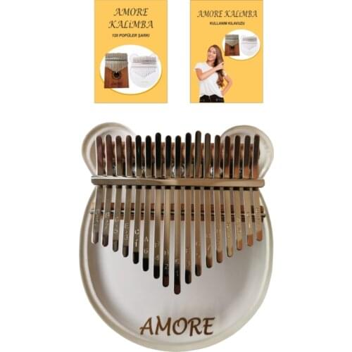 Transparent 17 Key Kalimba Finger Piano 120 Kalimba Singing Musical Note Booklet English Operating Manual