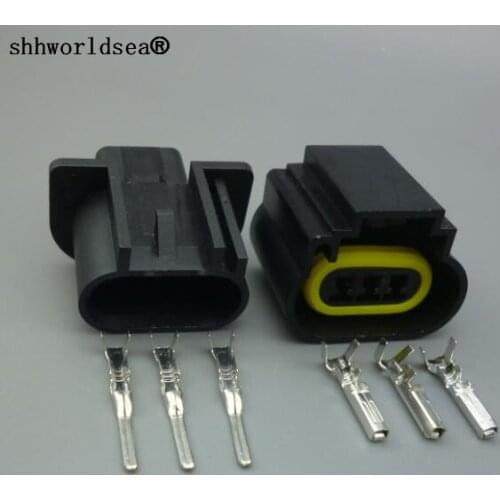 Shhworldsea 1set hot sale PLASTIC 9008 H13 socket,9008 H13 bulb holder,9008 H13 connector female male