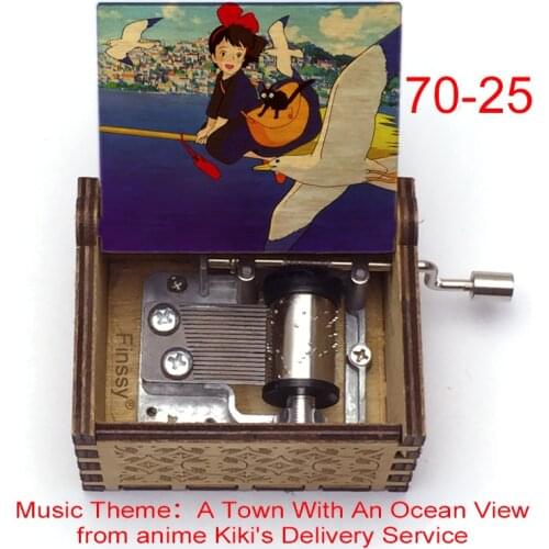 Kiki Delivery Service music theme A Town With An Ocean View kiki Print music box hand christmas party DIY small ornaments