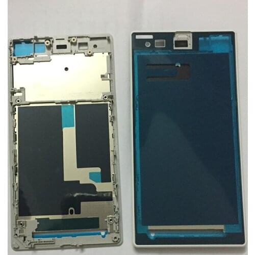 Super Deal 5PCS/LOT Replacement LCD Front Housing Frame Bezel Plate for Sony Xperia Z1 L39h C6903 High Quality