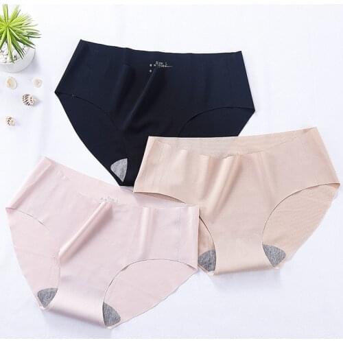 Elifashion Seamless Panty Underwear Female Comfortable Intimates Fashion Female Mid-Rise Briefs 5 Colors Drop Shipping