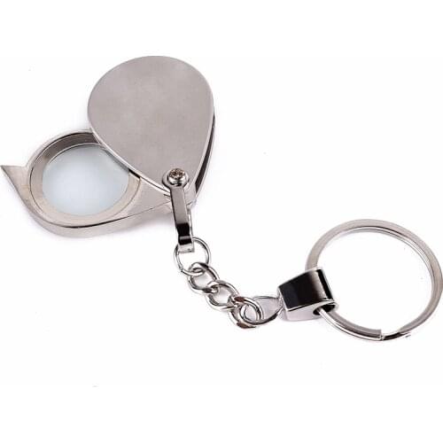 Magnifying glass mini folding high-definition elderly reading portable miniature portable compact