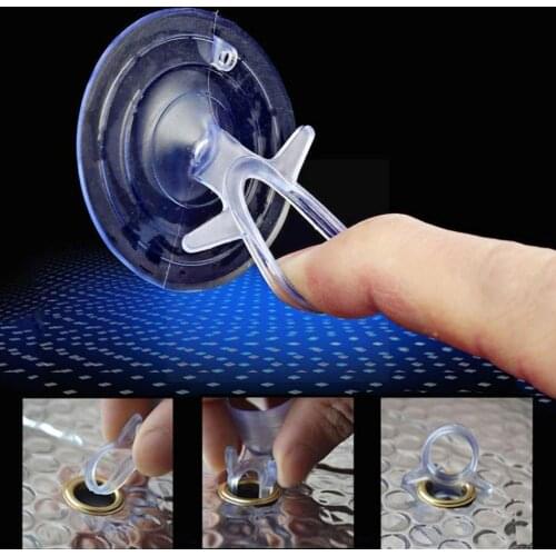 10pcs/lot 4.5cm Dovetail Suction Cups Clear Suckers Suckers For Wedding Head Mushroom Car Strong Vacuum Hooks Windows Decor R4E8