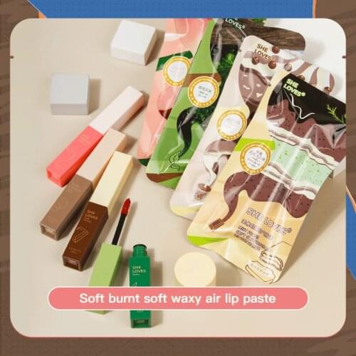 Air Lip Mud Velvet Matte Lip Glaze Non-stick Cup Non-fading Bag Lipstick Long Lasting Lip Gloss Liquid Lipstick Cosmetic TSLM1