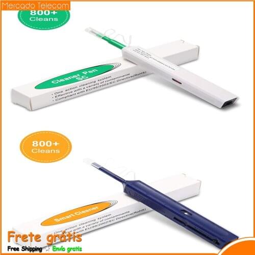 One Touch LC/SC/FC/ST Cleaning Tool 1.25mm and 2.5mm Cleaning Pen 800 Cleaning Fiber Optic Cleaner