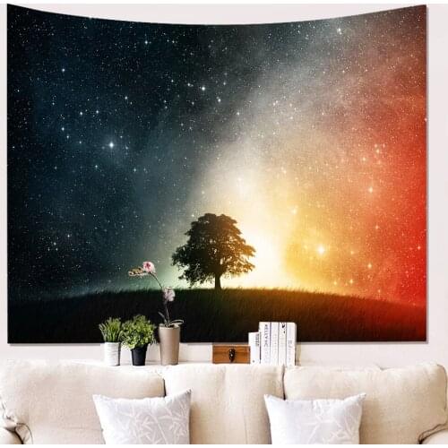 Zeegle 3D Starry Sky Wall Cloth Background Cloth Hanging Tapestry Wall Decoration Carpet Table Cloth Sofa Cover Soft Picnic Mats