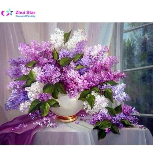 Zhui Star 5D Round diamond painting diy diamond painting embroidery cross stitch Home Decor Full dimond mosaic gift Flower 16 ZX