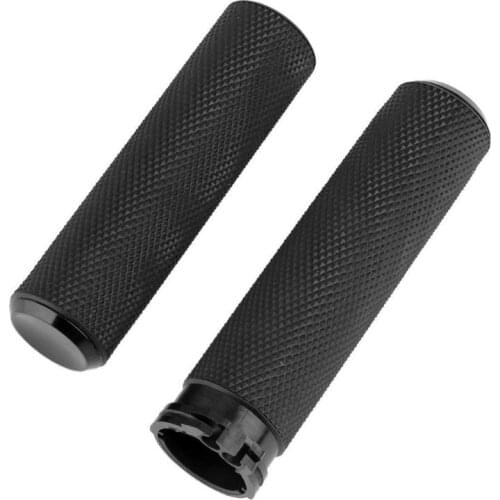 2Pec/Pair 1" Motorcycle Handlebar Grip Rubber Motorbike Hand Grips For Harley Sportster Softail Motor Handle bar Accessories