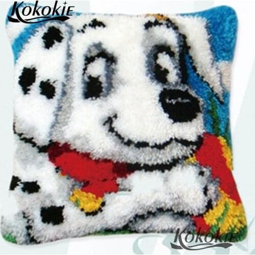 3d carpet tools Handmade cross-stitch latch hook rug making kit dog cushion mat Crocheting Rug Kits Yarn embroidery Pillowcase