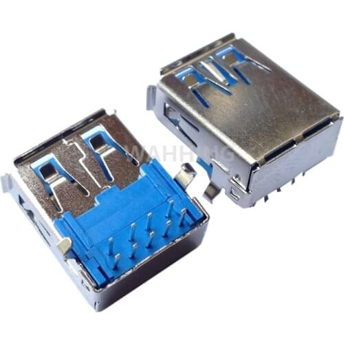 5pcs USB3.0 USB 3.0 A Female Adapter Connector USB Socket Soldering Plug USB Cable Connector For DIY Charger Adapter HY1385