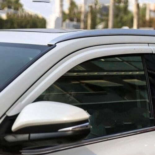 Brand New For TOYOTA Highlander 2015-2018 ABS Chrome Car Sun Rain Shield Stickers Covers Car - Styling Awnings Shelters