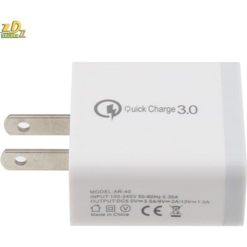 100pcs Single Ports Quick Charger QC 3.0 USB Charger For iphone 7 8 ipad Samsung S8 Huawei Xiaomi Fast Charger QC3.0 US Plug