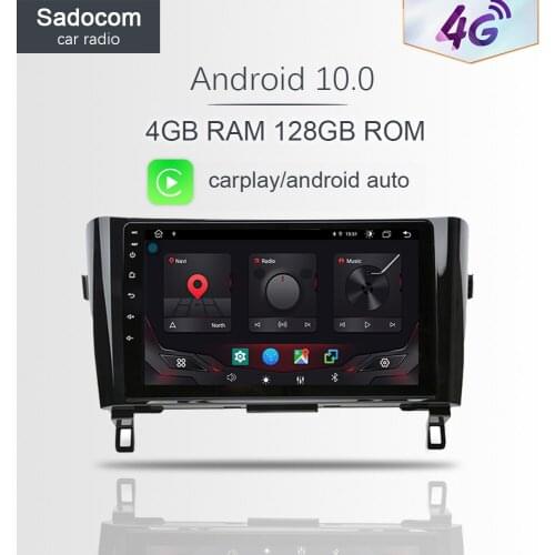 Carplay 9" Android 10.0 Car Multimedia Player Navigation autoradio GPS Stereo Radio For Nissan X-Trail Qashqai J11 J10 2013-2017