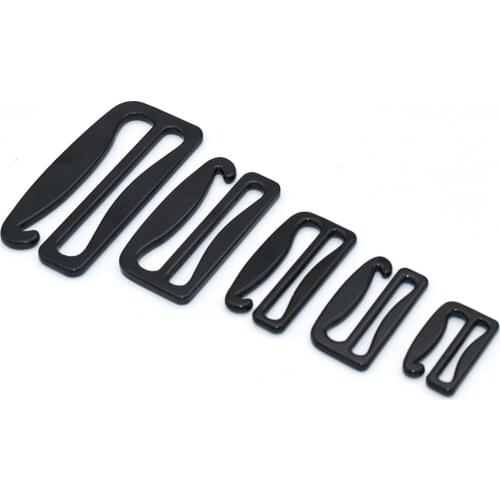 Black Adjuster Belt Buckle Slide Buckles 20-50mm Rectangle Buckles Metal Purse backpack Buckles Strap buckle Handbag webbing