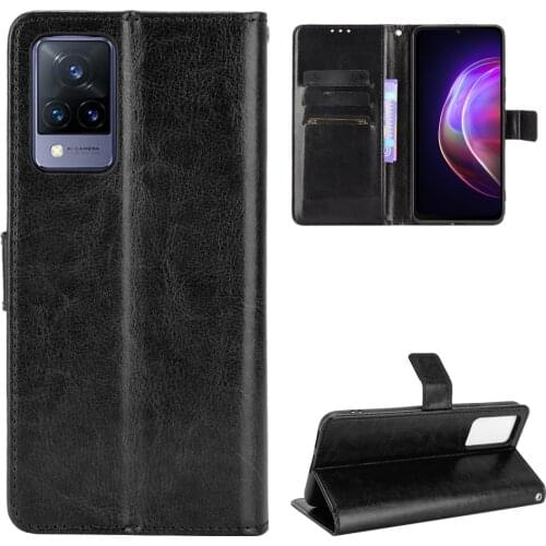For vivo v21 Case Classic simplicity Flip Luxury PU Leather Phone Case For Vivo V21 5G Case Cover