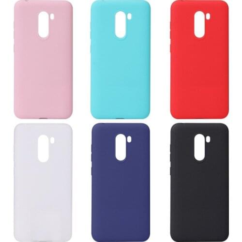 For Xiaomi pocophone F1 mobile phone shell frosted f1 candy frosted TPU solid color protective cover soft shell