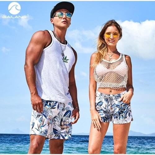 Gailang Brand Mens Casual Summer Beach Swimwear Shorts Men Boardshorts Board Short 2019 Quick Dry Swimsuits Man Jogger Trunks