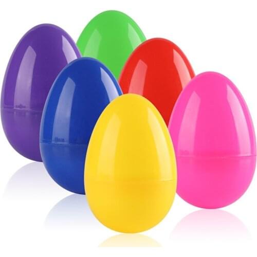 Hot Sale DIY Easter Eggs Bright Color Easter Egg Assortment Party Favor for Easter Egg Hunt and Surprise Egg Party decorations