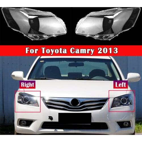 Car Headlight Lens Auto Replacement Lens Shell Cover For Toyota Camry 2013 Lampshade Glass Lampcover Caps