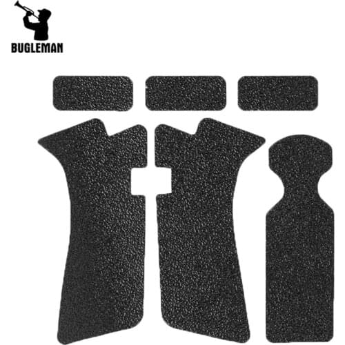 Bugleman Non-slip Rubber Texture Grip Wrap Tape for Glock 17 19 20 21 22 25 26 27 33 43 holster 9mm pistol gun magazine