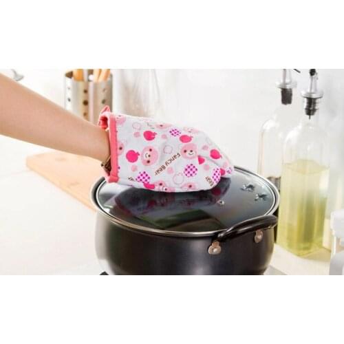 1PC New Cooking Baking BBQ Oven Mitt Kitchen Oven print Gloves Mitts Cooking Bakeware Accessories Glove LB 252