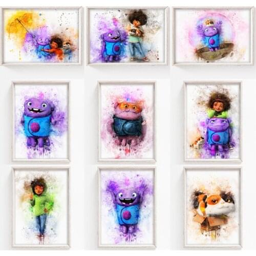 Disney Animation Home Prints Canvas Art Paintings Cartoons Watercolor Poster Wall Art Picture Nursery Room Home Decoration