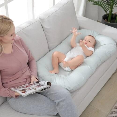Portable Travel Baby Nest Bed Crib Moses Basket Bassinet Bumper Sleeper Bed Nest Cradle for Baby Moses Basket