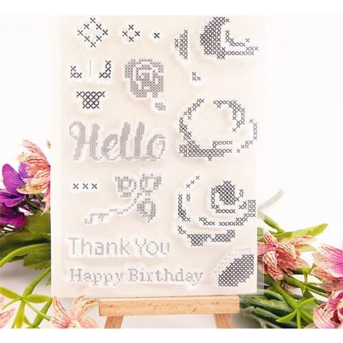 10.5x15cm Mosaic culture Transparent Clear Stamps Silicone Seals Roller Stamp DIY scrapbooking photo album/Card Making wedding