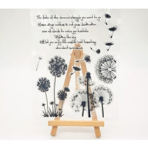 Dandelion Silicone Clear Seal Stamp DIY Scrapbooking Embossing Photo Album Decorative Paper Card Craft