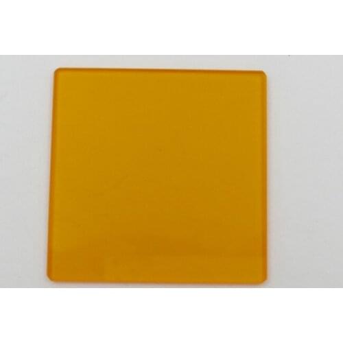 High Permeability Filter Light Lens CB1/CB2-Shaped Orange Glass (Choice Absorption Type Optical Glass Sheet)