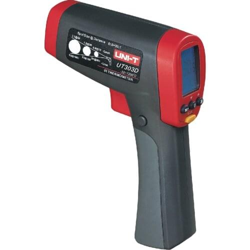 Uni-t UT303D Handheld temperatura Gun IR Digital Laser termometro infravermelho D : S = 30 : 1 e temp. ( - 32 ~ 1250C )