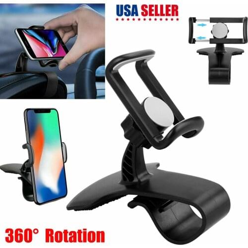 Universal Car Dashboard Phone stand 360° Adjustable GPS Car HUD Clip On Cradle Windshield Car Mount Mobile Holder